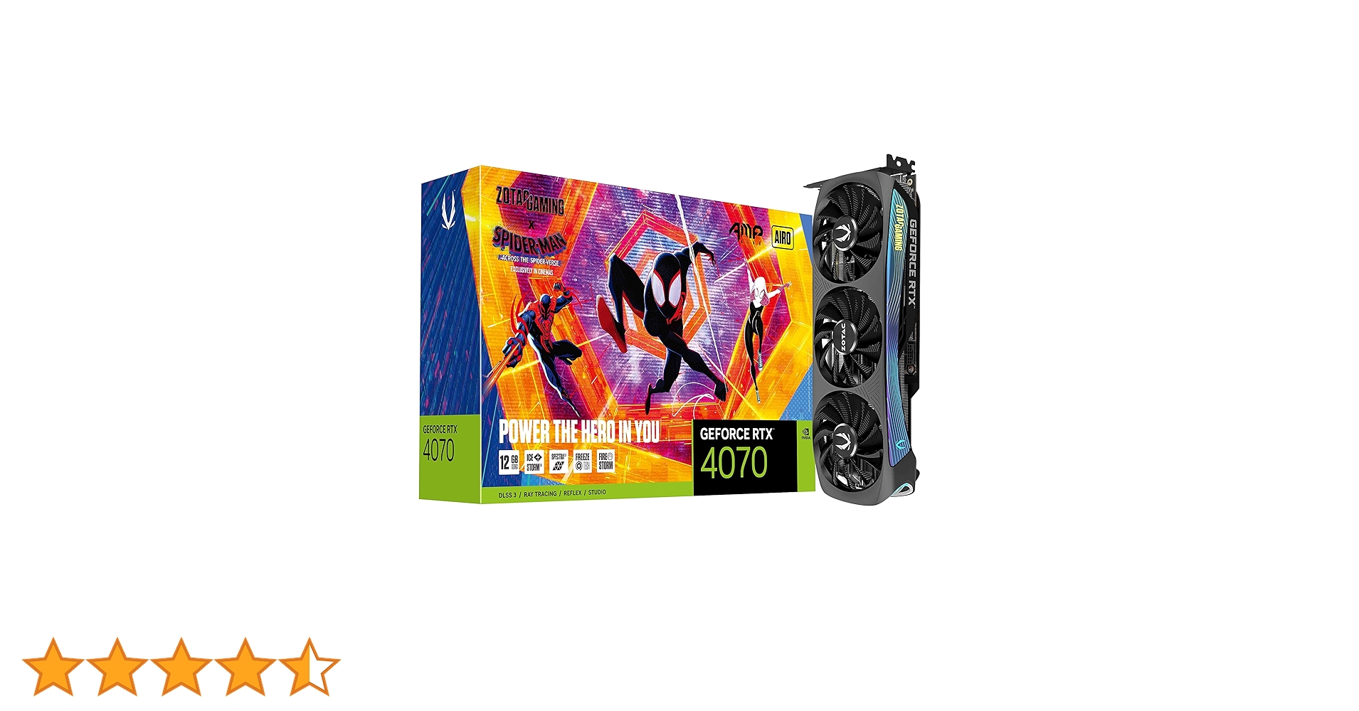 Amazon | ZOTAC Gaming GeForce RTX 4070 AMP AIRO スパイダーマン